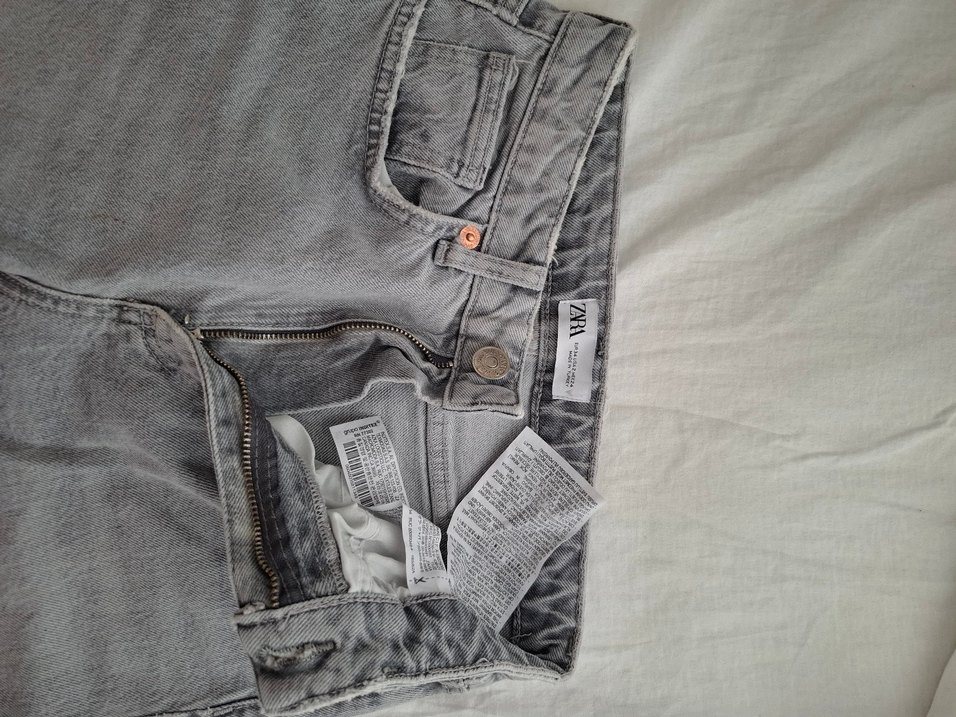 Gri Kadın Denim Kot Pantolon - Görsel 3