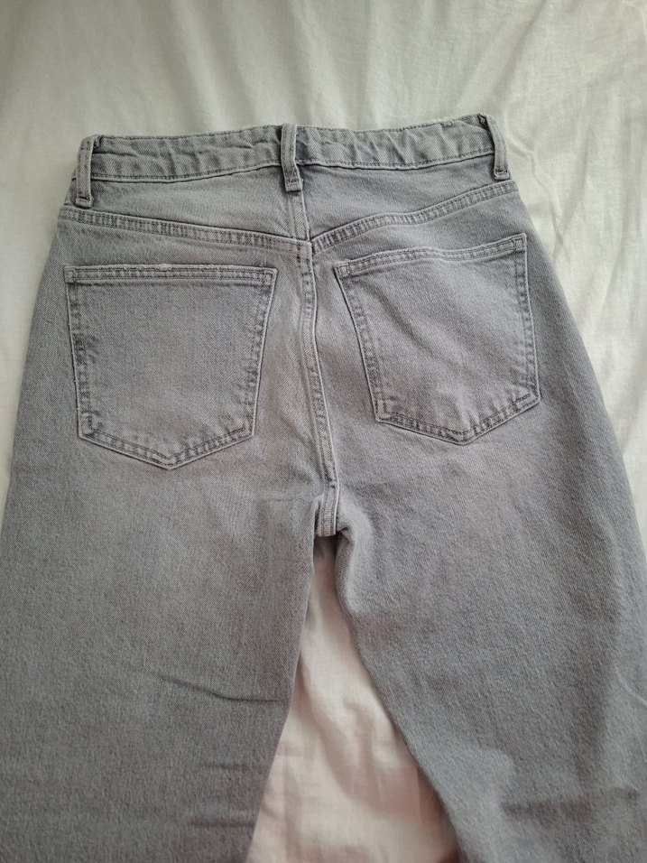 Gri Kadın Denim Kot Pantolon - Görsel 2