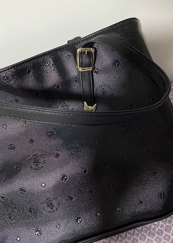 U.S Polo Assn. Mor İşlemeli Kemerli Deri Kadın Çanta