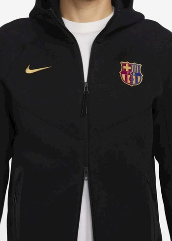 Standart Beden Beden siyah Renk Barcelona Nike tech FLECEE takım