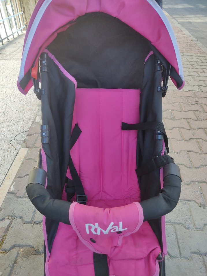 !! ÇOK ACİLL SATILIK !! HEDİYELİ !! Rival Pembe Bebek Arabası - Görsel 5