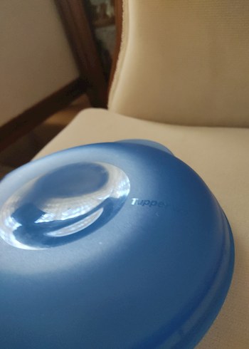 !! ÇOK ACİL SATILIK !! Tupperware Mavi Plastik Mikrodalga Kapak - Görsel 3