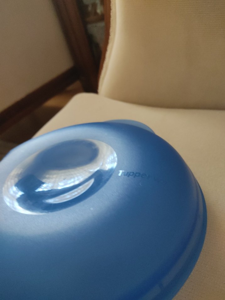 !! ÇOK ACİL SATILIK !! Tupperware Mavi Plastik Mikrodalga Kapak - Görsel 3