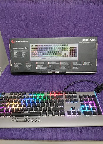 Rampage Prime RGB RED SWİTCH Kablolu Klavye - Görsel 2