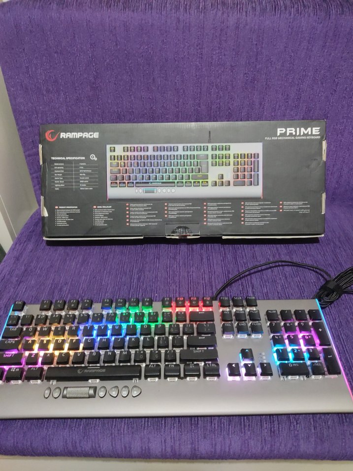 Rampage Prime RGB RED SWİTCH Kablolu Klavye - Görsel 2