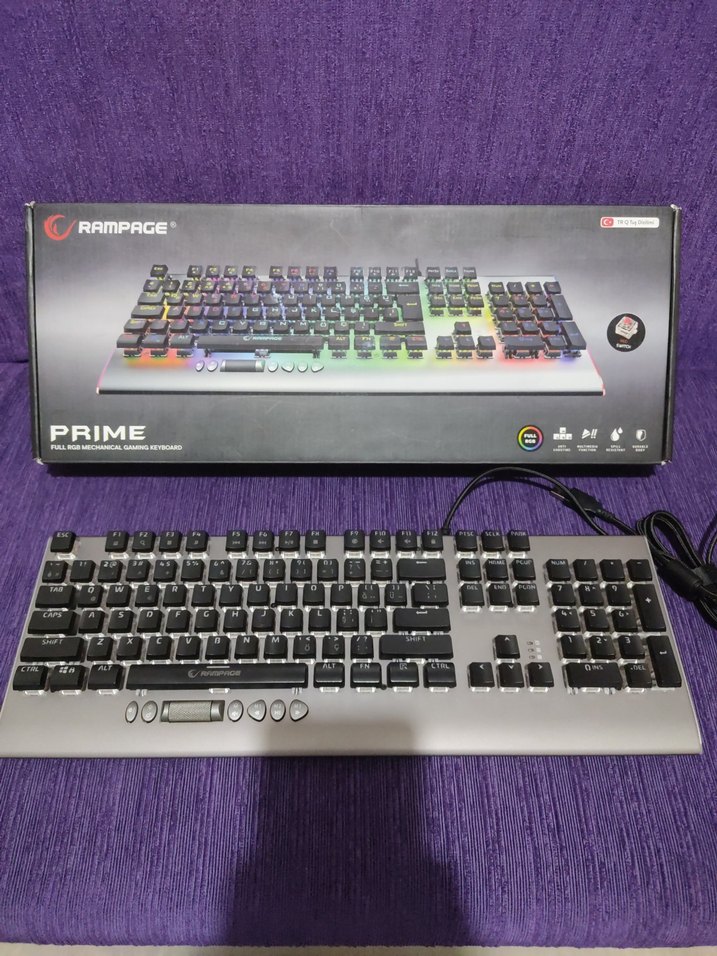 Rampage Prime RGB RED SWİTCH Kablolu Klavye - Görsel 4