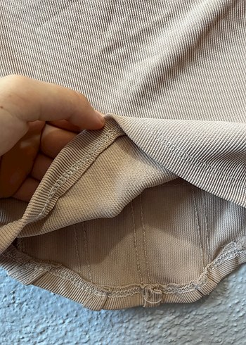 Armalife Bej korse görünümlü crop