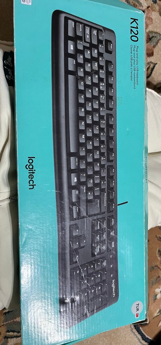 Kablolu Kahverengi Logitech Klavye - Görsel 3