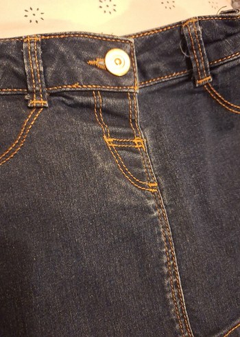 Düğmeli Kız çocuk Kot etek - Görsel 2