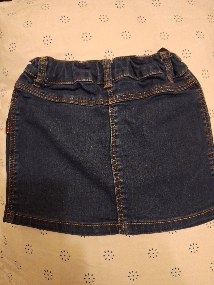 Düğmeli Kız çocuk Kot etek - Görsel 4