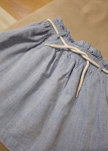 Kız Çocuk Mavi Fırfırlı Etek - Görsel 2