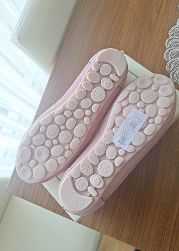 Pembe Zincir Detaylı Süet Kadın Babet - Görsel 5