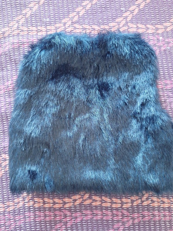 Lacivert Kürklü Kız çocuk Yelek - Görsel 2