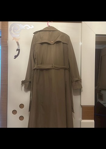 xl Beden camel Renk Jamila Bej Kadın Uzun Trençkot