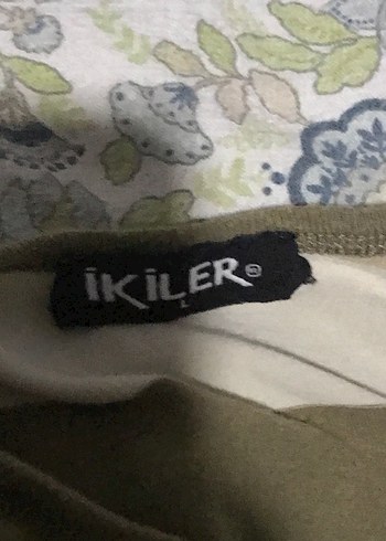 Ikiler Bej Çizgili Pamuklu Kadın Atlet