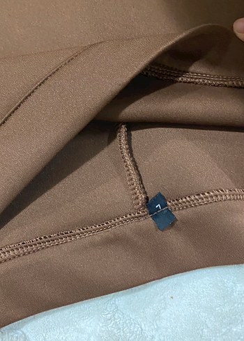 Kahverengi Volanlı Etek - Görsel 2