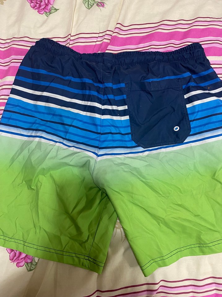 Renkli Çizgili Erkek Mayo Şort - Görsel 3