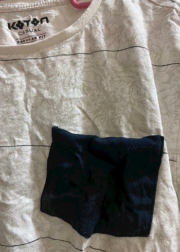 Erkek Beyaz Kısa Kollu Pamuklu Tişört - Görsel 2