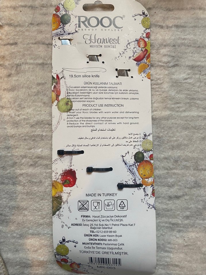 Turkuaz ROOC Meyve Bıçağı Seti 3'lü - Görsel 2