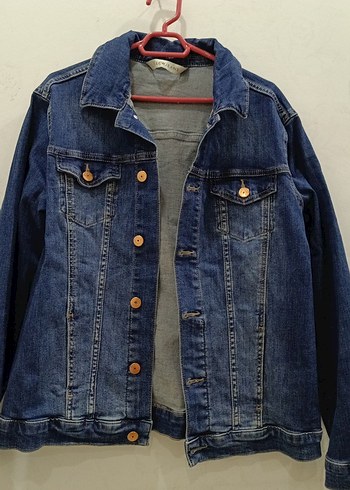 Kadın Mavi Denim Rahat Ceket - Görsel 2