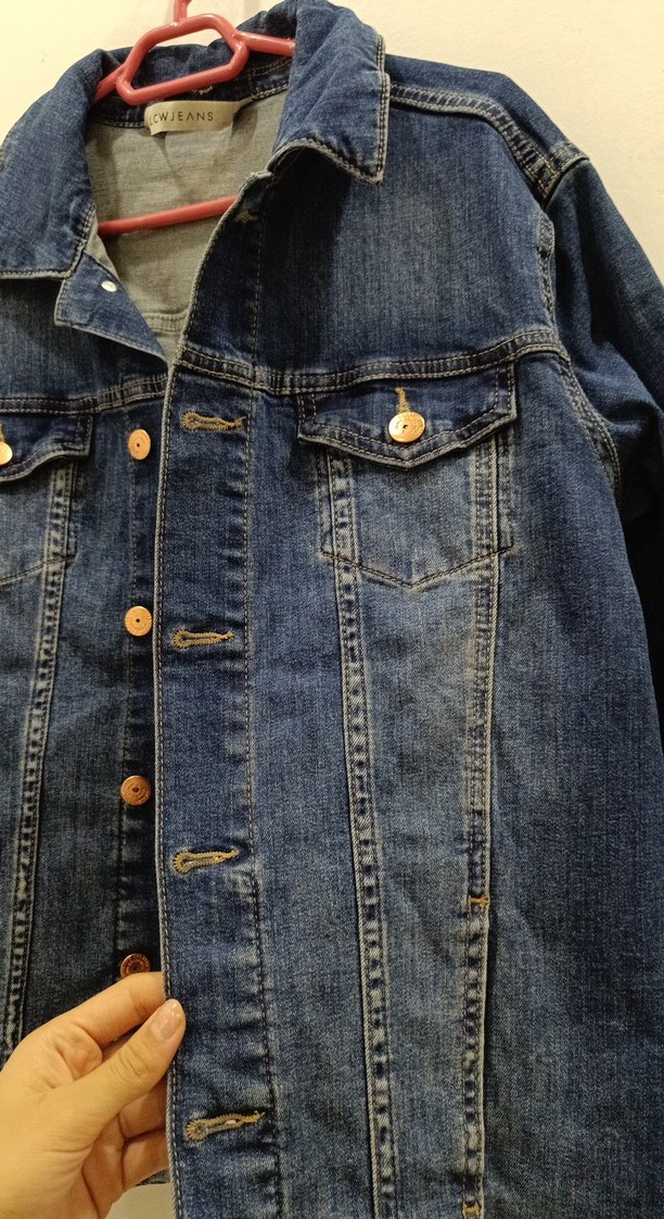 Kadın Mavi Denim Rahat Ceket - Görsel 5