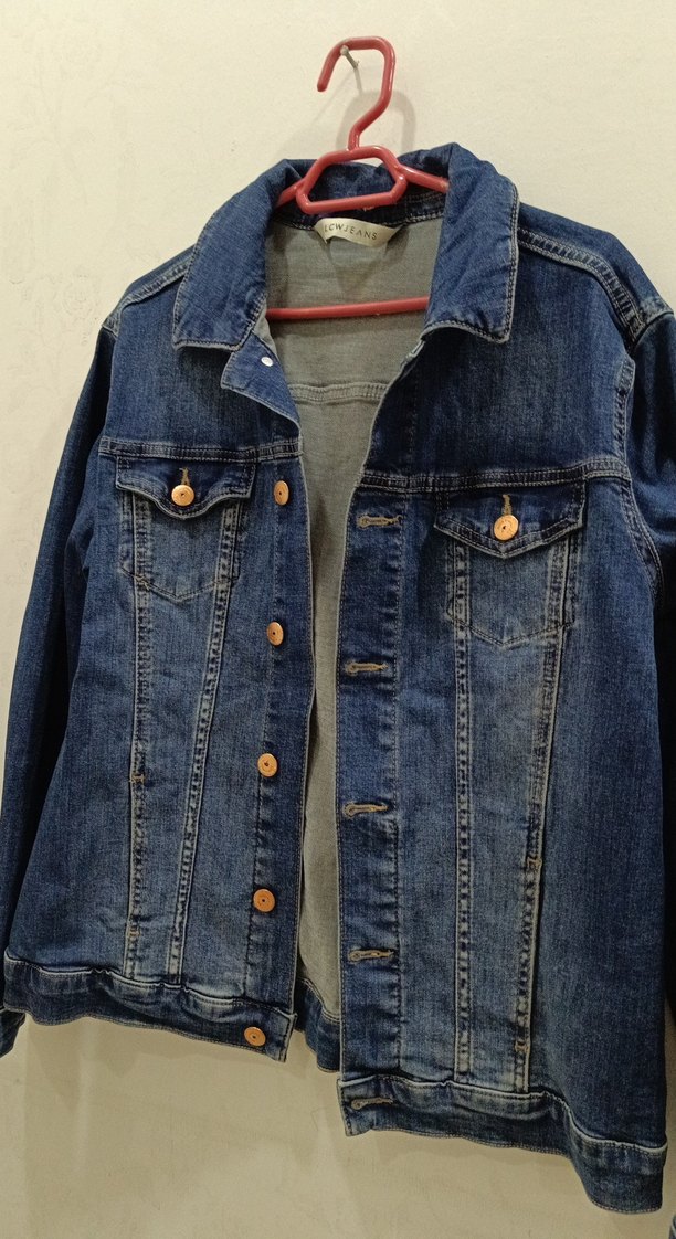 Kadın Mavi Denim Rahat Ceket - Görsel 3