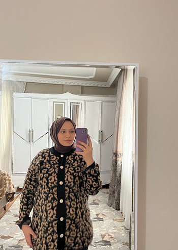 Leopar Desenli Kahverengi Midi Kaban