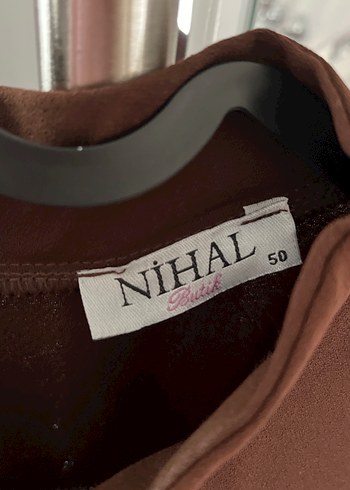 Kahverengi Nakışlı Kadın Uzun Elbise - Görsel 5