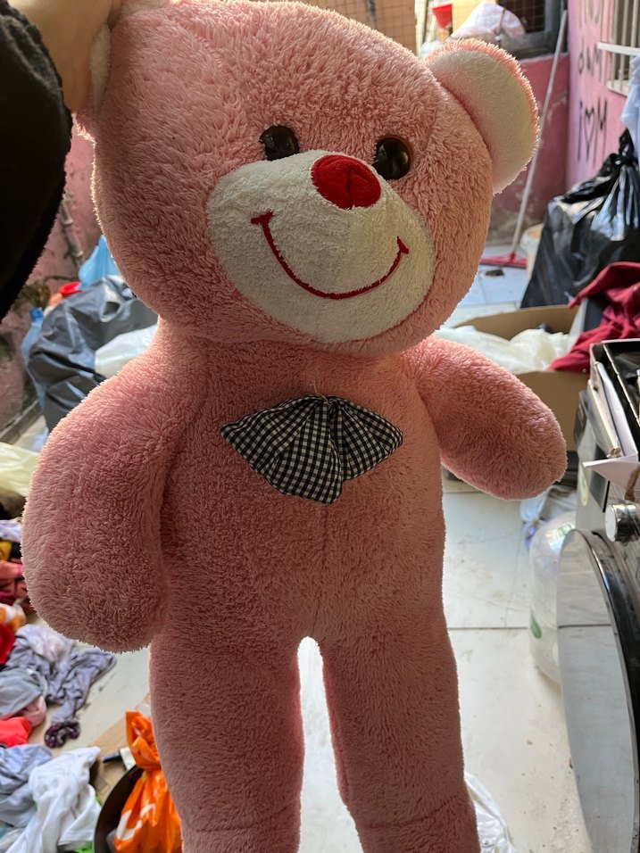 Beyaz Peluş Ayıcık Kulaklıklı - Görsel 4