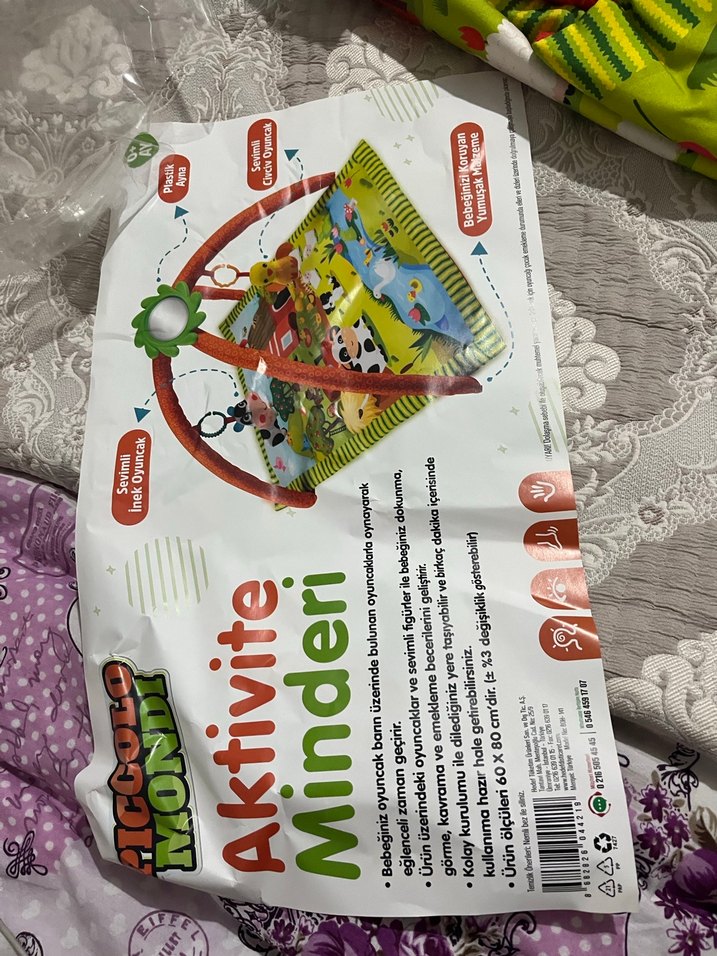 Renkli Bebek Oyun Halısı PICCOLOMONDI - Görsel 5