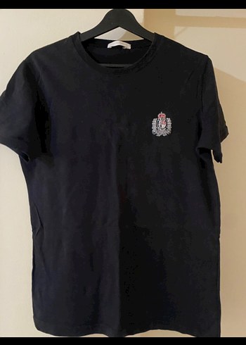 Erkek Siyah Polı Garage Basklı Tshirt