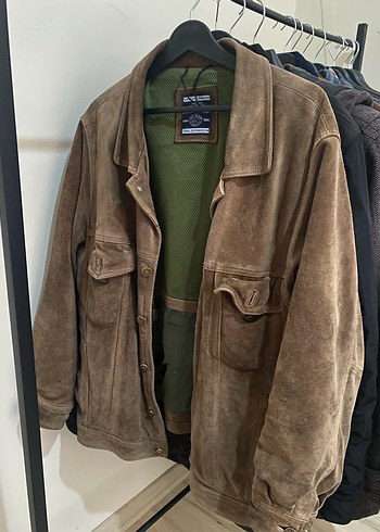 Van Johnson Vintage Gerçek Deri Ceket - Görsel 2