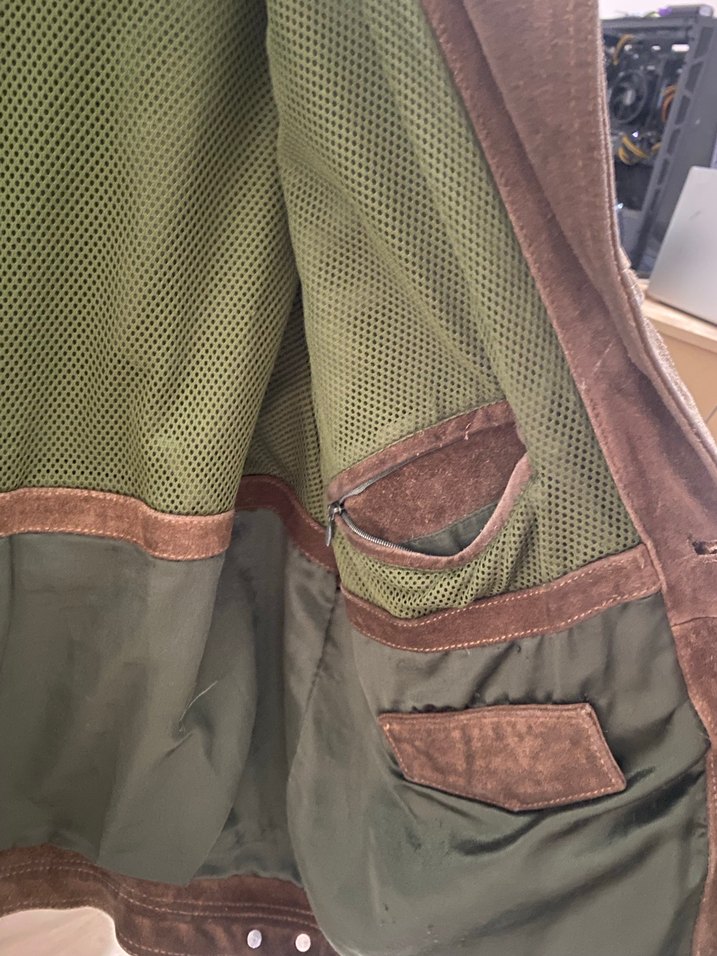 Van Johnson Vintage Gerçek Deri Ceket - Görsel 3