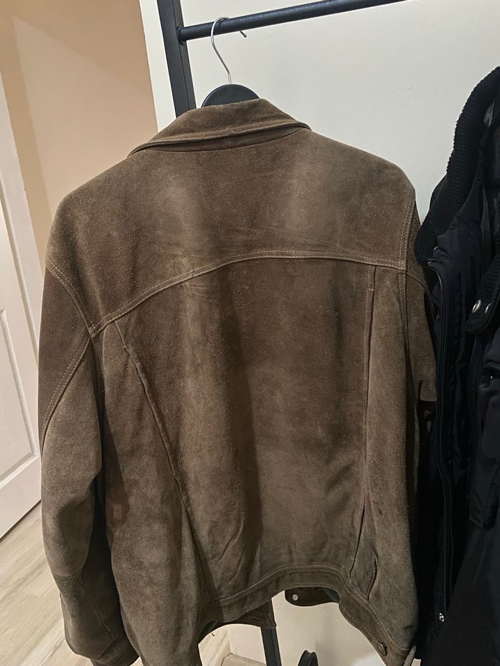 Van Johnson Vintage Gerçek Deri Ceket - Görsel 4