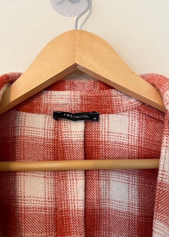 Kadın Kırmızı Pamuklu Oduncu Gömlek - Görsel 2