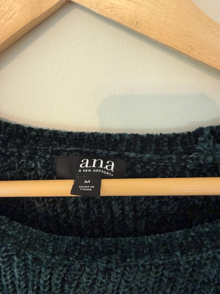 Yeşil Bohem Salaş Örgü Kadın Kazak - Görsel 2