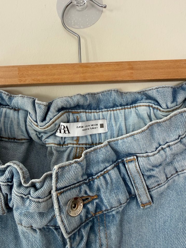 Beli Kemerli Mavi Kadın Denim Pantolon - Görsel 2