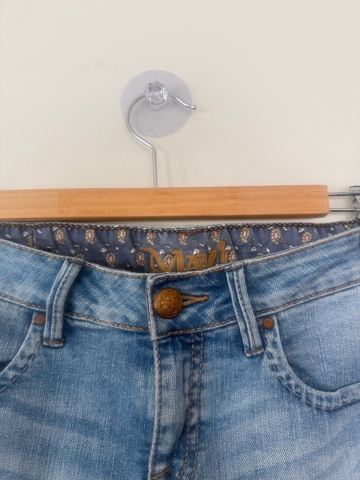 Mavi Midi Boy Kadın Kot Pantolon - Görsel 2