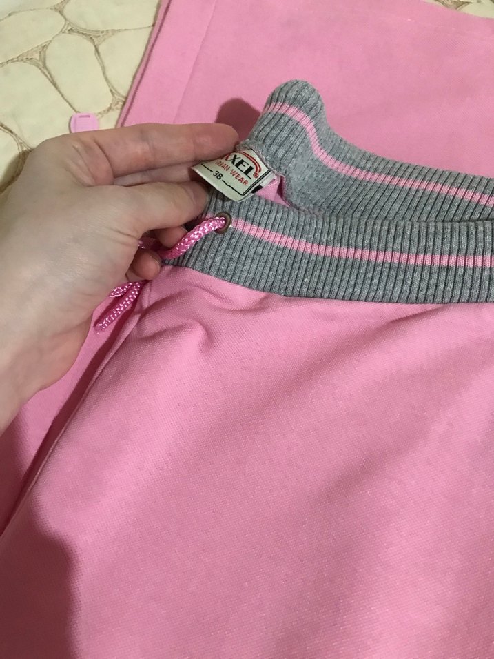 Fermuarlı Pembe Kolsuz Kız Eşofman Takımı - Görsel 4