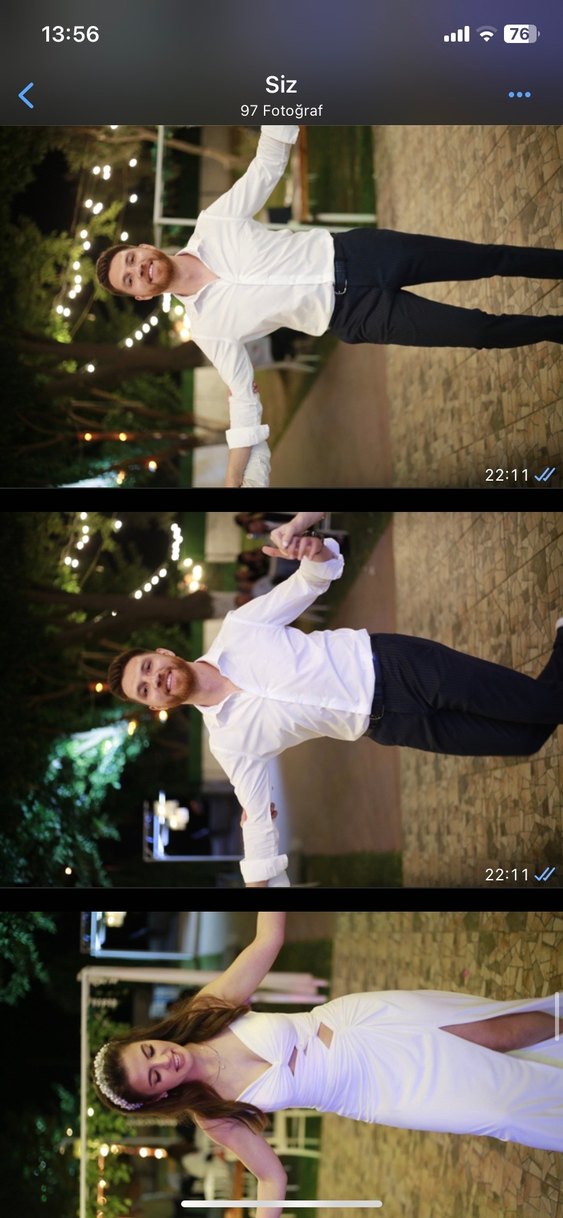 Beyaz Halter Yaka Strappy Gelinlik - Görsel 4