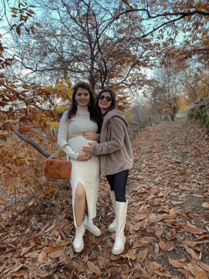 Krem elbise - Görsel 3