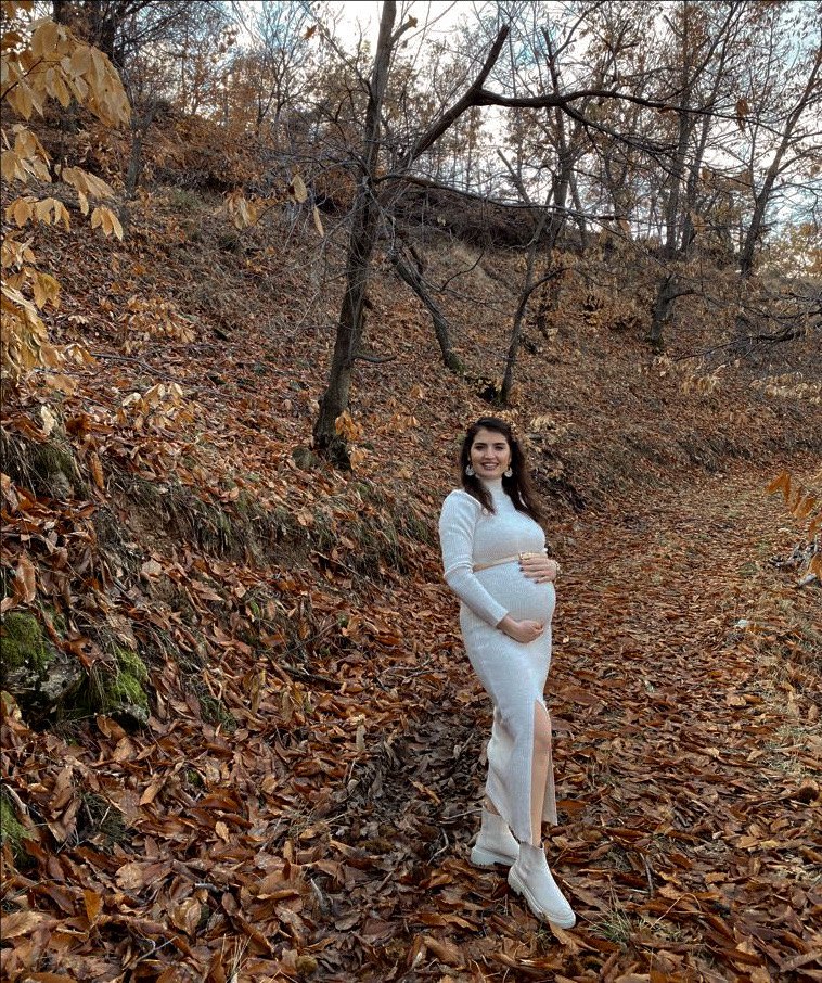 Krem elbise - Görsel 4