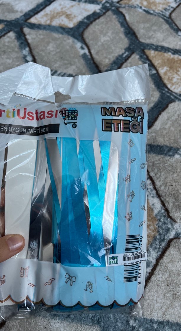 Masa etegi dogum günü süsü - Görsel 2