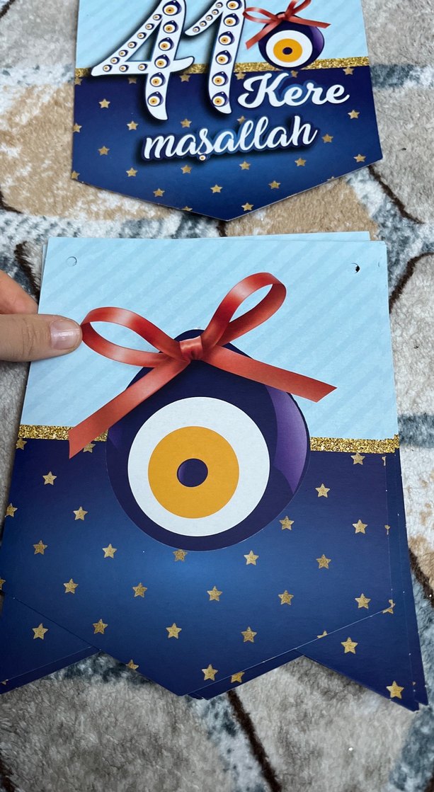 Parlak Mavi 41 Kere Maşallah Parti Süsü - Görsel 2