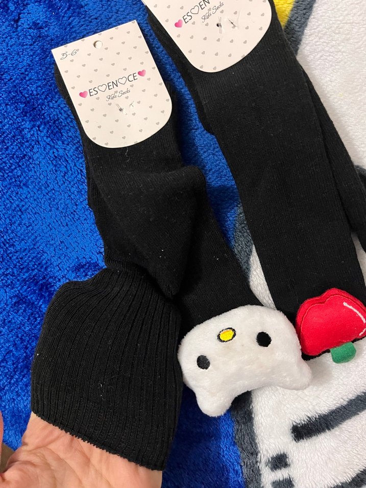 Oyuncaklı çıngıraklı Renkli Kız Çorabı - Görsel 2