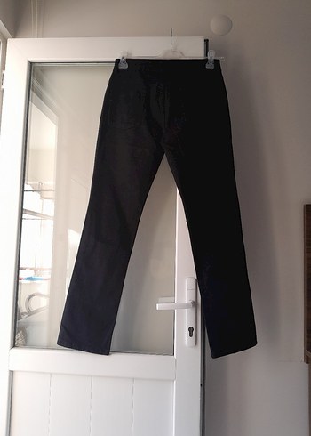 Siyah Fermuarlı Erkek veya kadin Street Wear Pantolon - Görsel 2