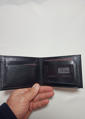 Siyah Deri Erkek Cüzdan - Görsel 4