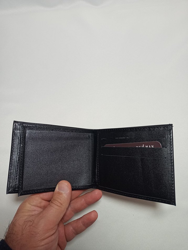 Siyah Deri Erkek Cüzdan - Görsel 5