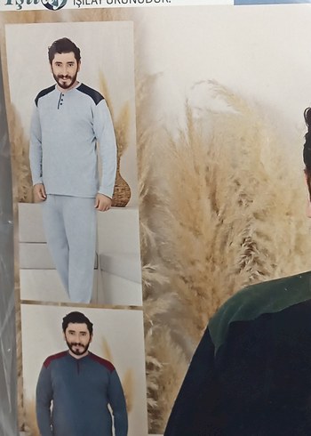 Gri Battal  Uzun Kollu Erkek Pijama Takımı 5XL - Görsel 2