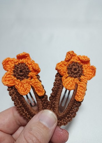 2 Adet El Örgü Toka - Görsel 3